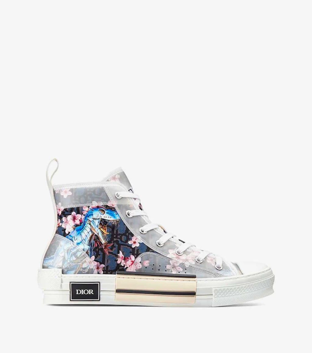 dior b23 high canvas sorayama dinosaur navy