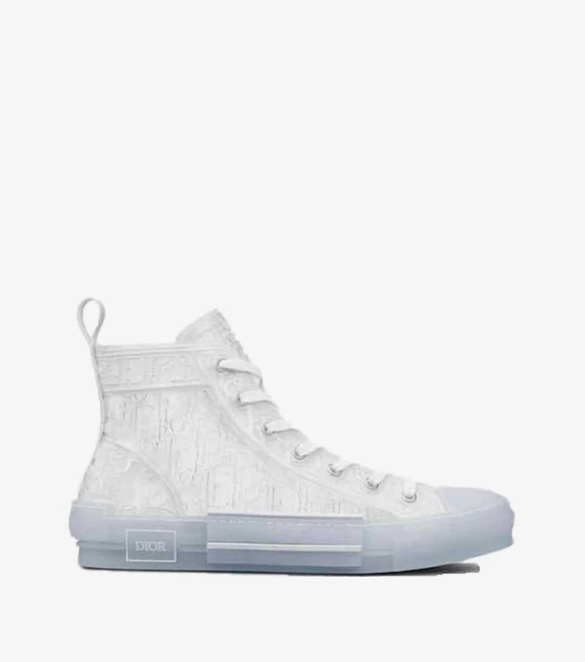 B23 High Top White Raised Oblique