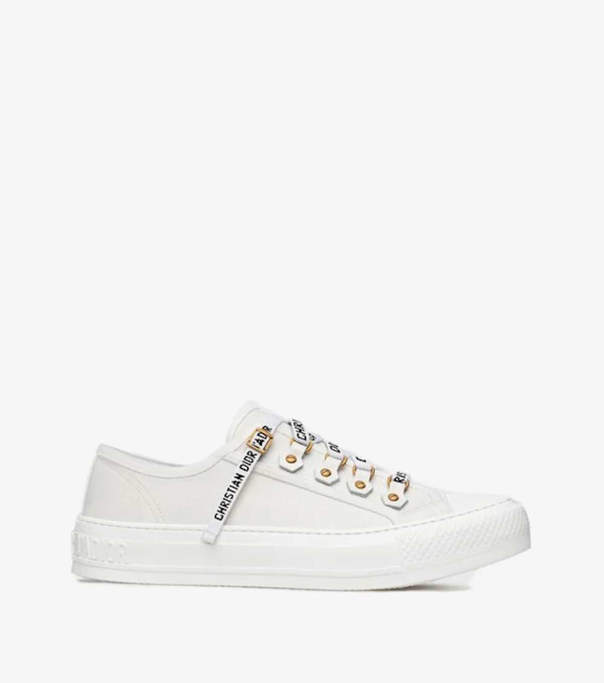 Walk'N'Dior Low Top White Canvas