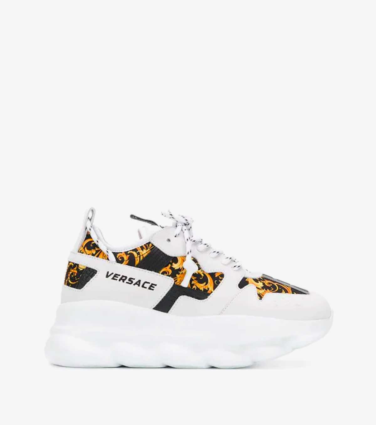 Chain Reaction 2 Barocco Print White Black Yellow (Women's)