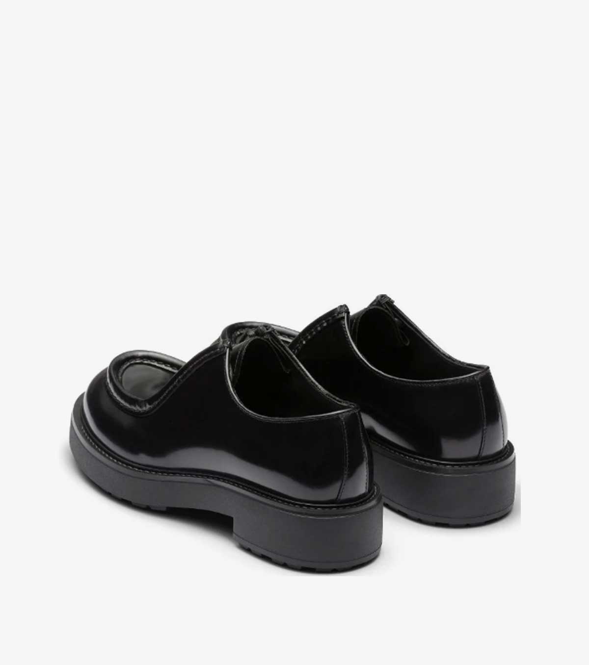 brushed-leather loafers