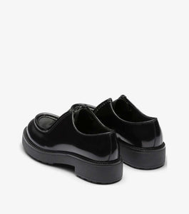 brushed-leather loafers