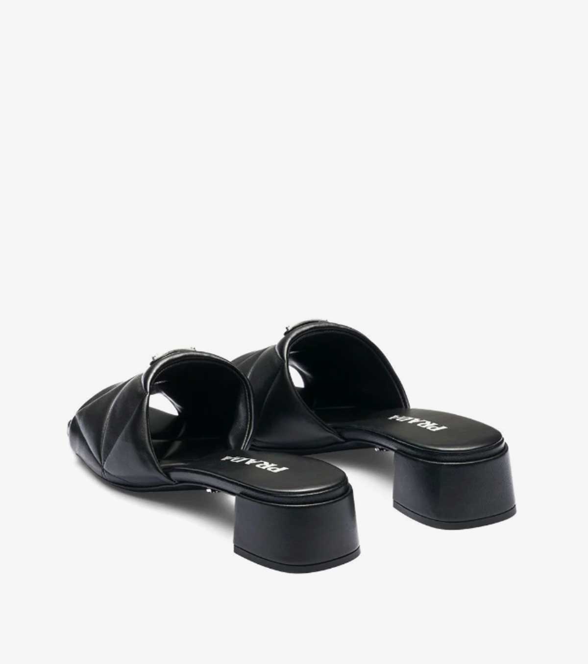 45mm triangle-logo leather sandals