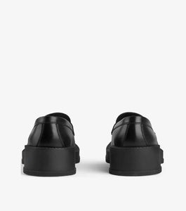 Horsebit square-toe loafers