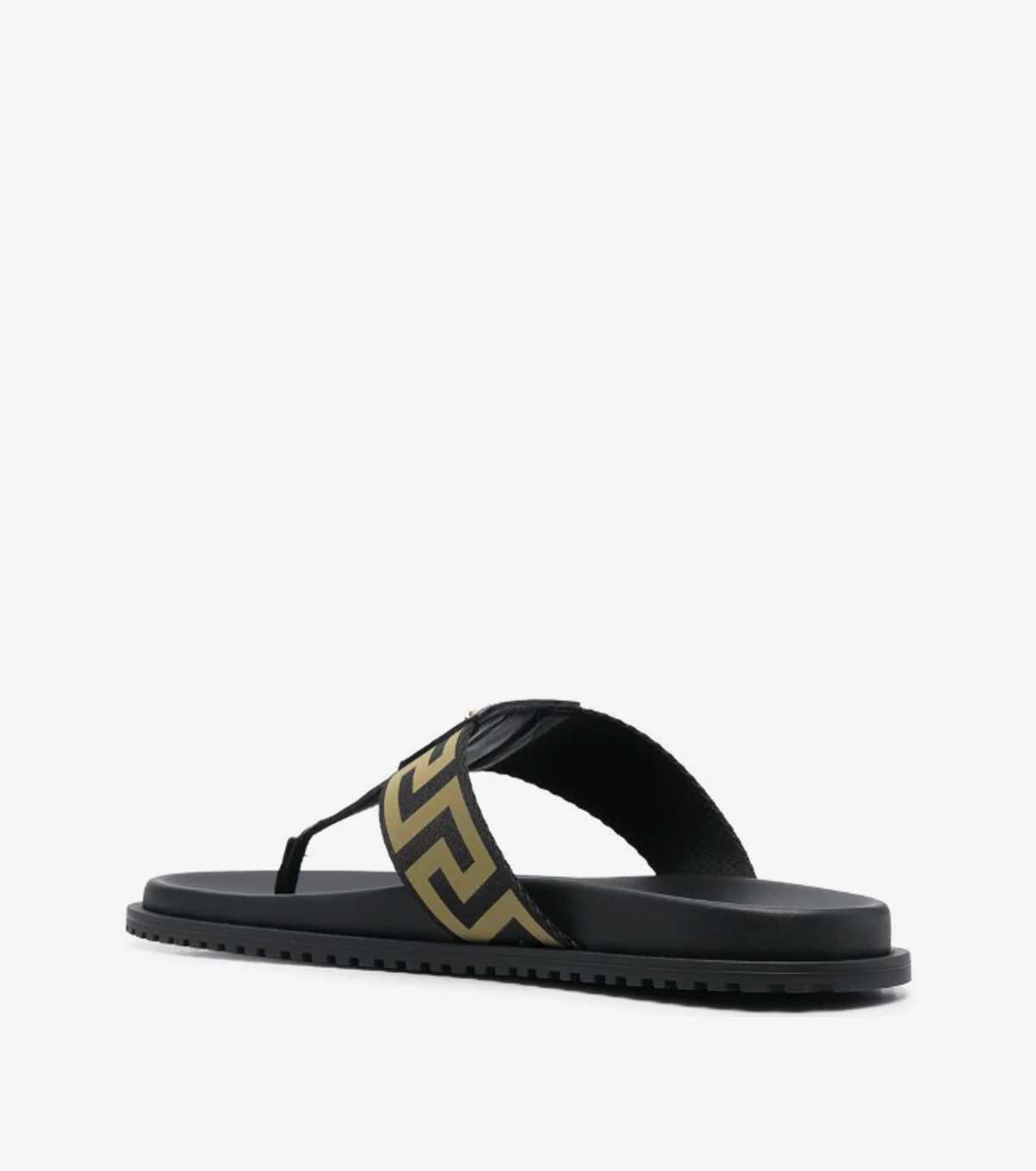 Medusa Greca-pattern flip flops