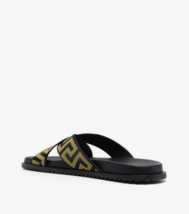 logo-print open-toe slides