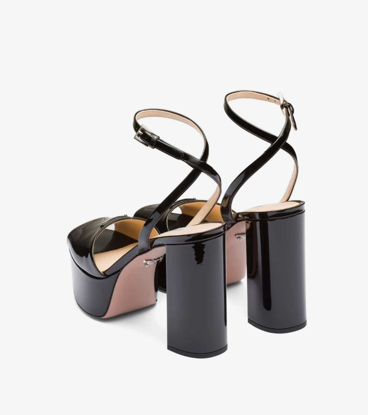 patent leather platform sandals