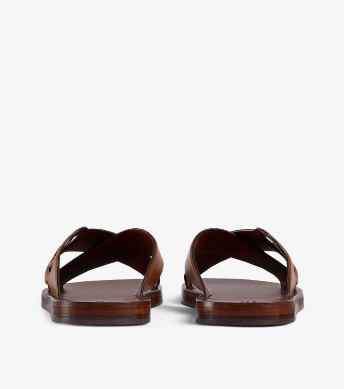 GG-motif leather slippers