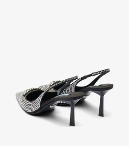 crystal-embellished 75mm slingback pumps