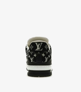 Trainer Black Monogram Textile