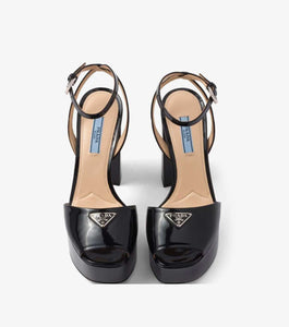 patent leather platform sandals