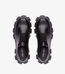 Monolith brushed leather lace-up shoes