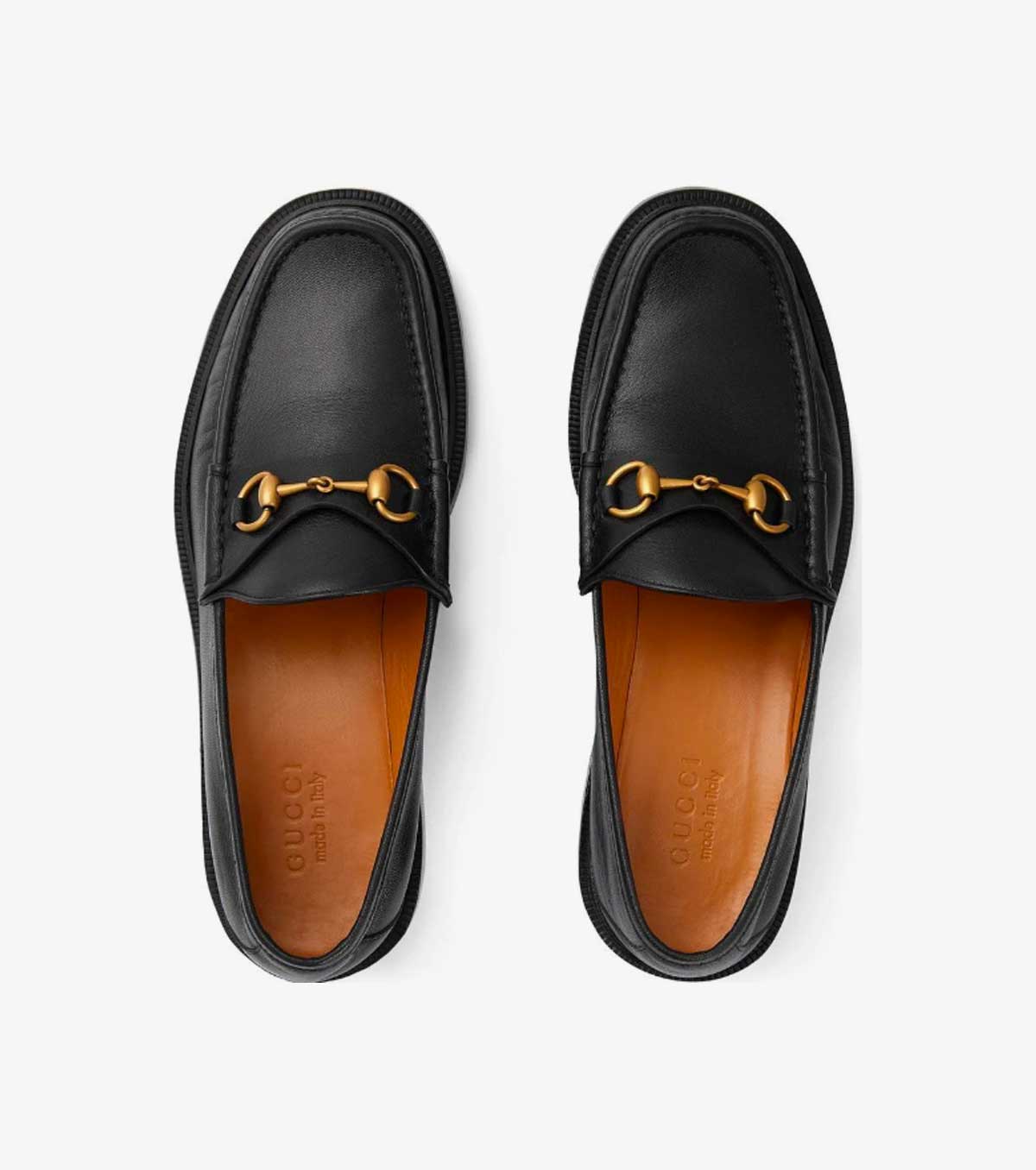 Horsebit almond-toe loafers