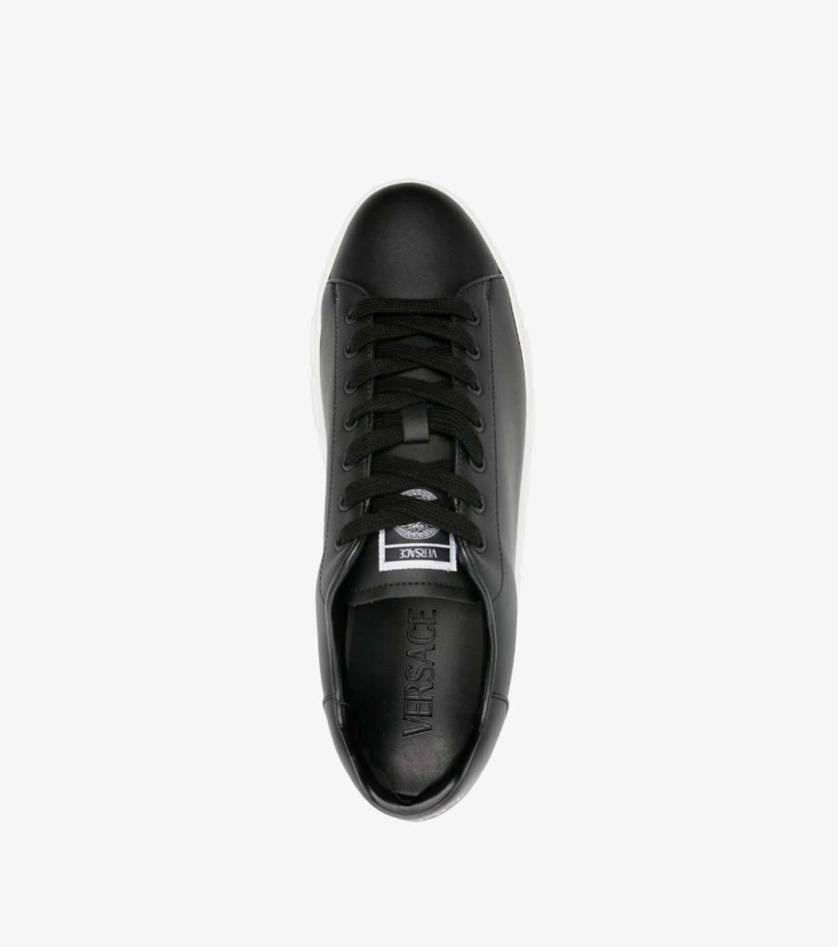 Greca faux-leather sneakers