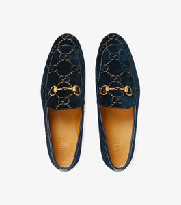 Gucci Jordaan GG velvet loafer