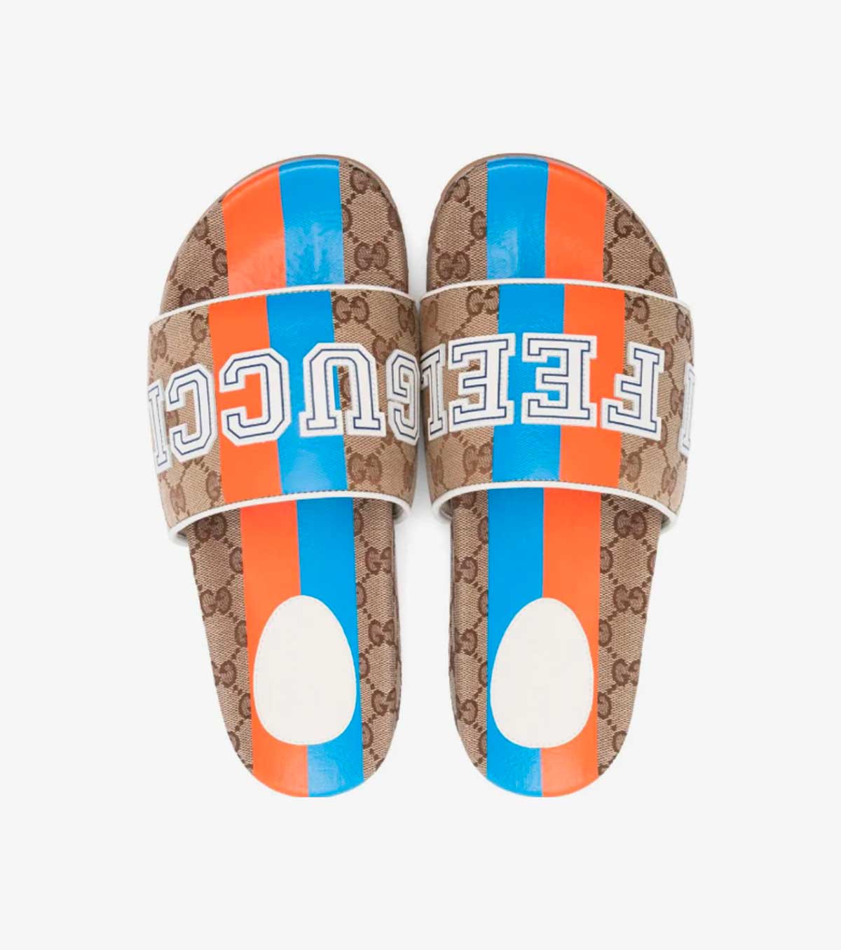 GG canvas logo-patch slides