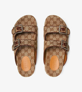 GG Supreme-print mule sandals