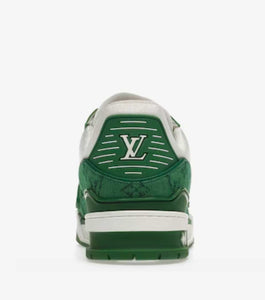 Baskets « Denim Monogram Vert »