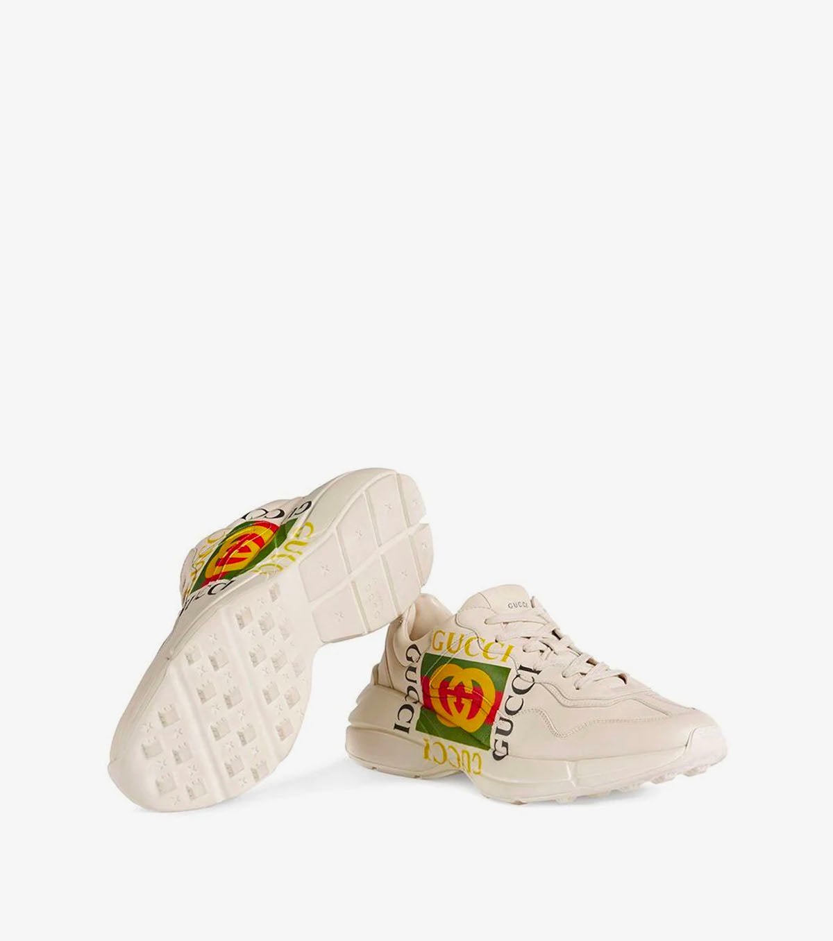 Gucci ivory Rhyton logo - SNKRBASE