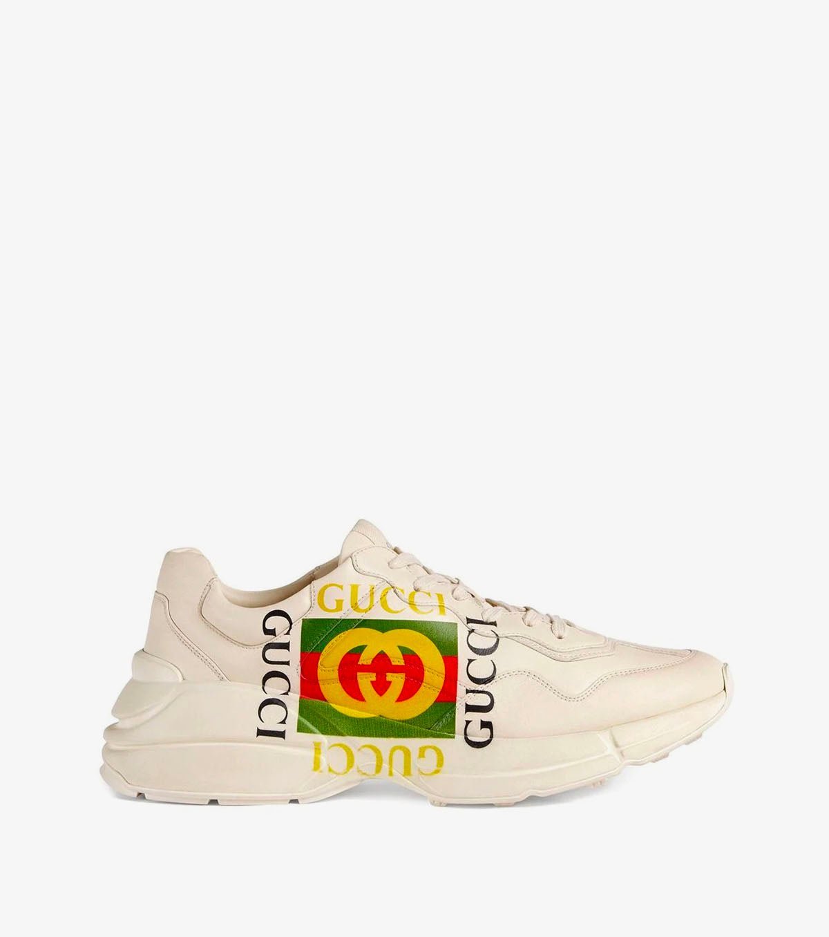 Gucci ivory Rhyton logo - SNKRBASE