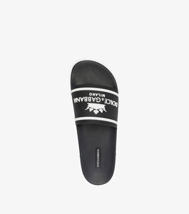 logo-print flat slides - SNKRBASE