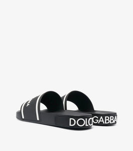 logo-print flat slides - SNKRBASE